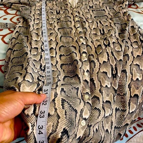 Express Woman’s Snake Print Dress with Belt. Size S - Picture 13 of 16